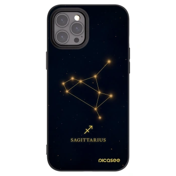 Picasee fekete szilikon tok az alábbi mobiltelefonokra Apple iPhone 12 Pro Max - SAGITTARIUS