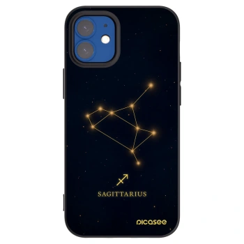 Picasee fekete szilikon tok az alábbi mobiltelefonokra Apple iPhone 12 mini - SAGITTARIUS