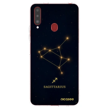 Picasee átlátszó szilikon tok az alábbi mobiltelefonokra Samsung Galaxy A20s - SAGITTARIUS