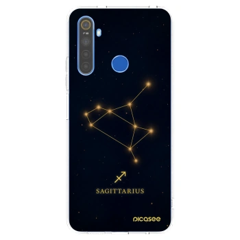 Picasee átlátszó szilikon tok az alábbi mobiltelefonokra Realme 5 - SAGITTARIUS