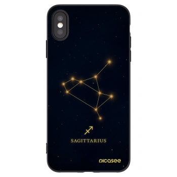 Picasee fekete szilikon tok az alábbi mobiltelefonokra Apple iPhone XS Max - SAGITTARIUS