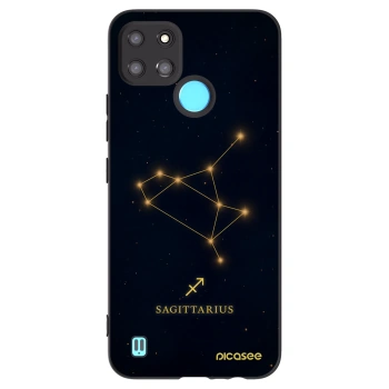Picasee fekete szilikon tok az alábbi mobiltelefonokra Realme C21Y - SAGITTARIUS