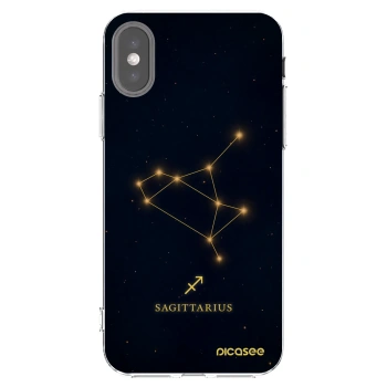 Picasee átlátszó szilikon tok az alábbi mobiltelefonokra Apple iPhone X/XS - SAGITTARIUS