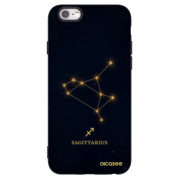 Picasee fekete szilikon tok az alábbi mobiltelefonokra Apple iPhone 6/6S - SAGITTARIUS