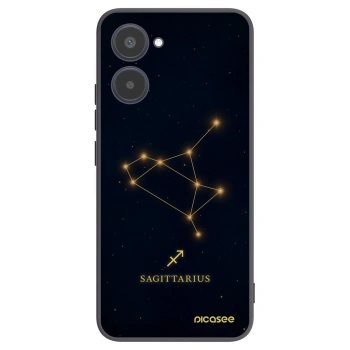 Picasee fekete szilikon tok az alábbi mobiltelefonokra Realme 10 4G - SAGITTARIUS