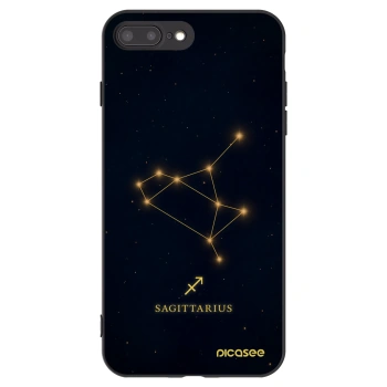 Picasee fekete szilikon tok az alábbi mobiltelefonokra Apple iPhone 8 Plus - SAGITTARIUS