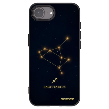 Picasee fekete szilikon tok az alábbi mobiltelefonokra Apple iPhone 16e - SAGITTARIUS