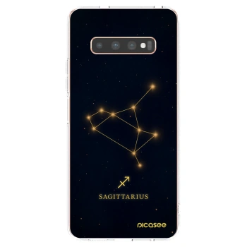 Picasee átlátszó szilikon tok az alábbi mobiltelefonokra Samsung Galaxy S10 Plus G975 - SAGITTARIUS