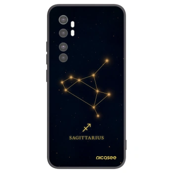 Picasee fekete szilikon tok az alábbi mobiltelefonokra Xiaomi Mi Note 10 Lite - SAGITTARIUS