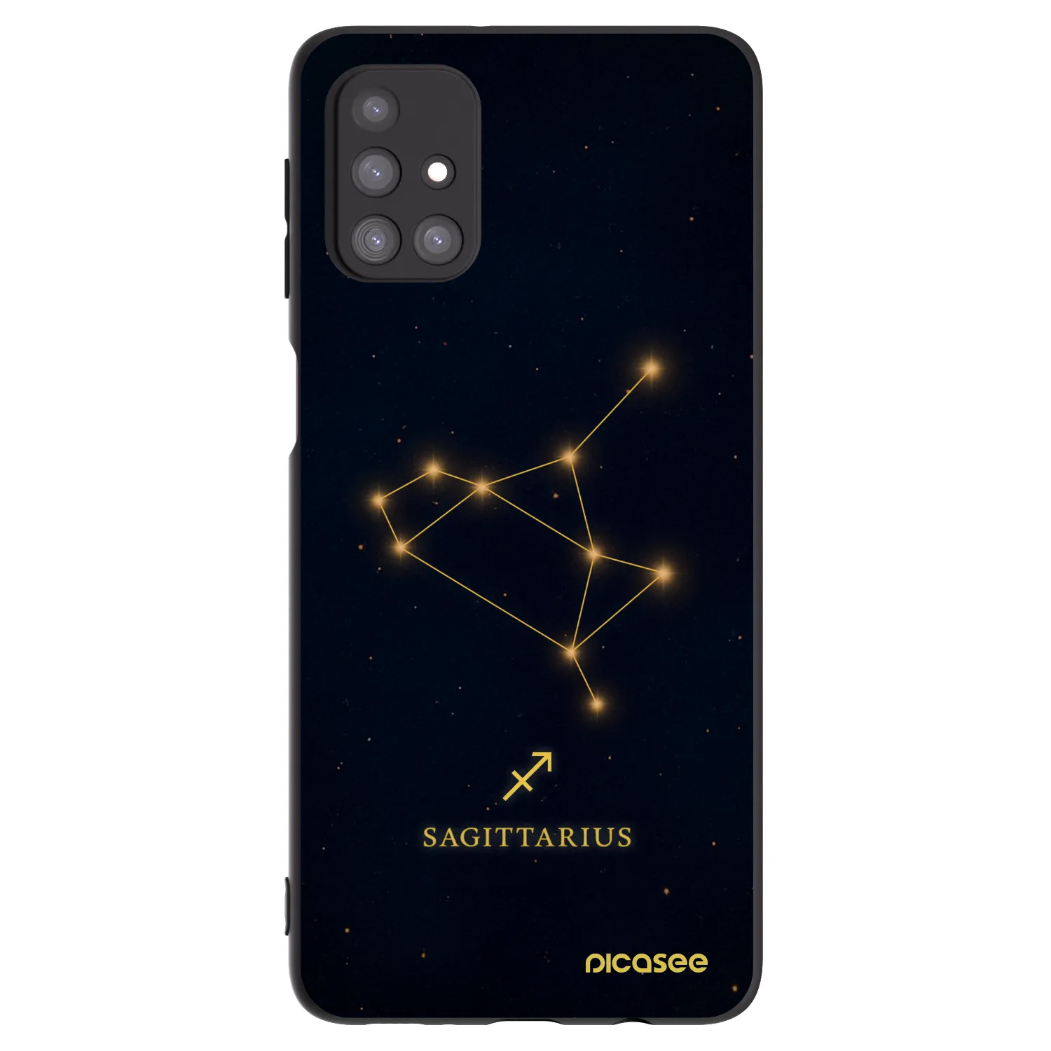 Picasee fekete szilikon tok az alábbi mobiltelefonokra Samsung Galaxy M31s - SAGITTARIUS