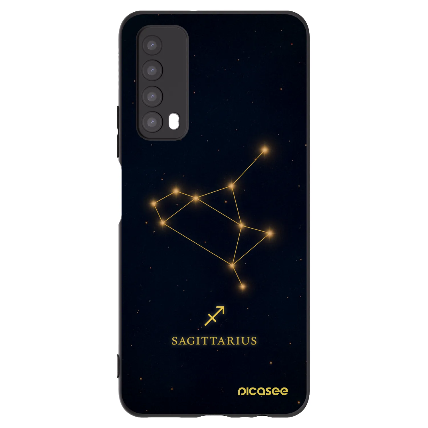 Picasee fekete szilikon tok az alábbi mobiltelefonokra Huawei P Smart 2021 - SAGITTARIUS