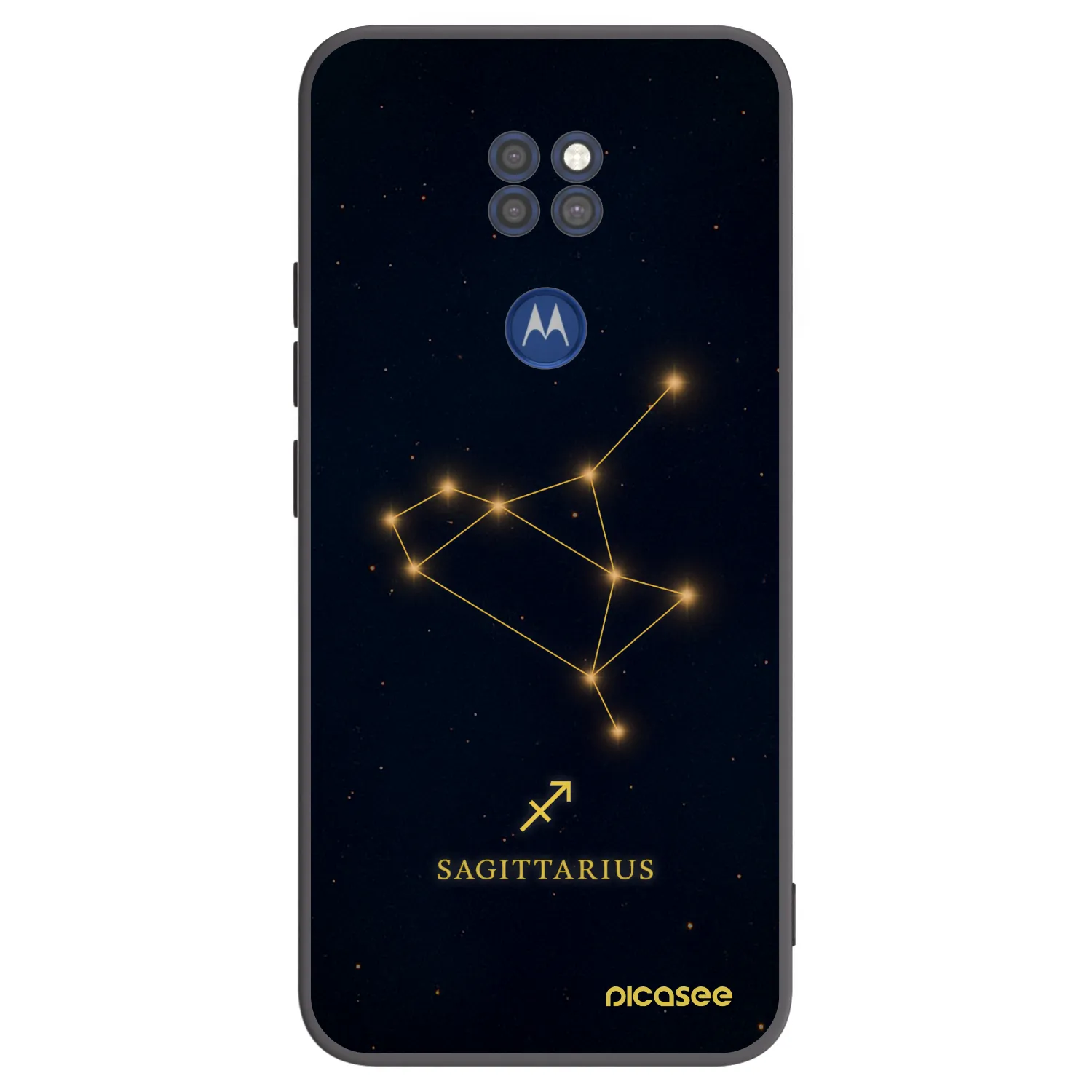 Picasee fekete szilikon tok az alábbi mobiltelefonokra Motorola Moto G9 Play - SAGITTARIUS