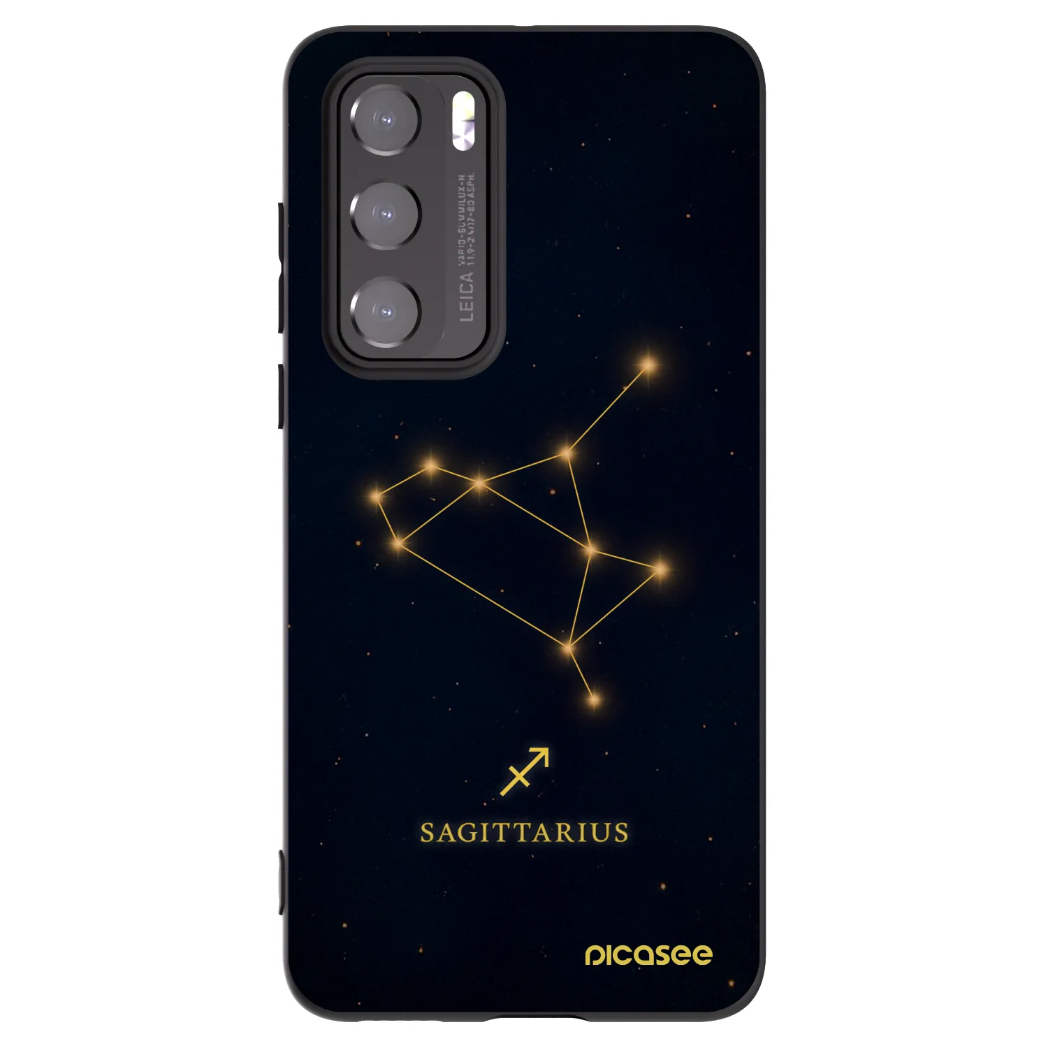 Picasee fekete szilikon tok az alábbi mobiltelefonokra Huawei P40 - SAGITTARIUS