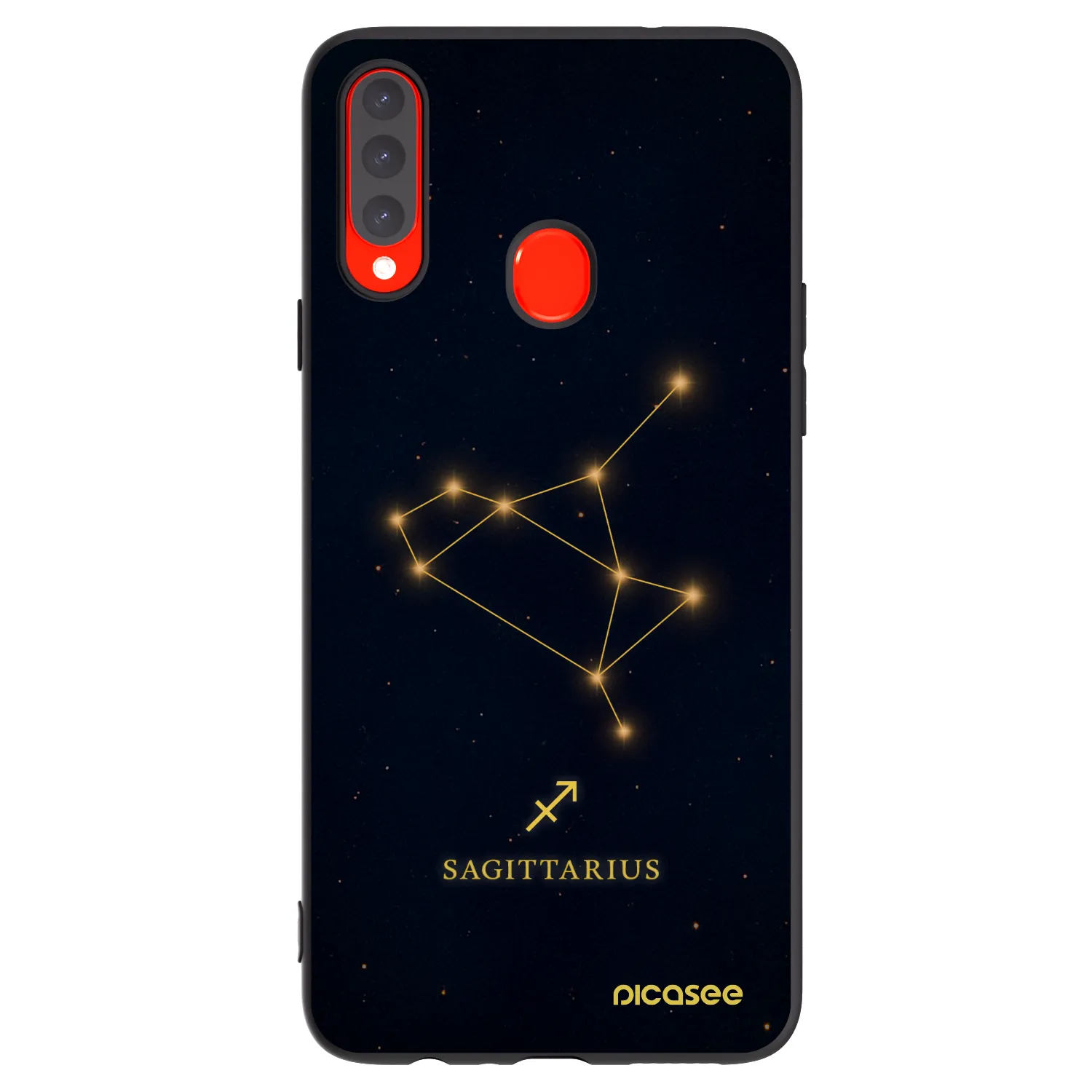 Picasee fekete szilikon tok az alábbi mobiltelefonokra Samsung Galaxy A20s - SAGITTARIUS