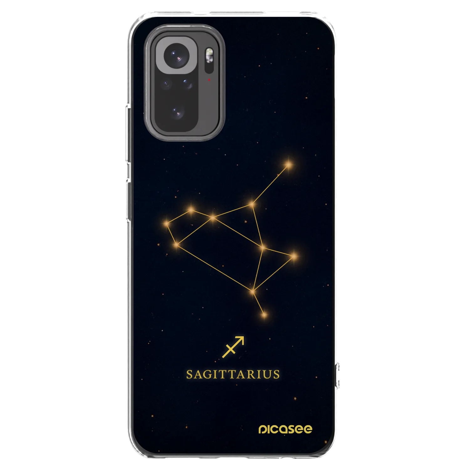 Picasee átlátszó szilikon tok az alábbi mobiltelefonokra Xiaomi Redmi Note 10 - SAGITTARIUS