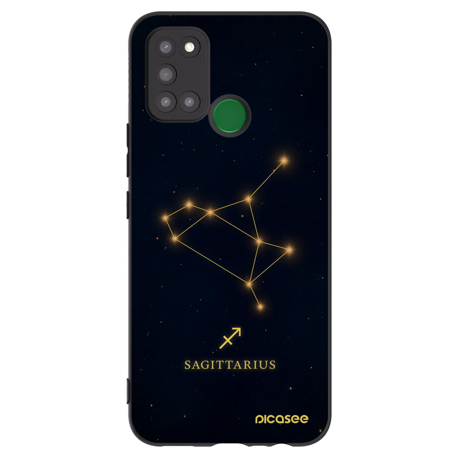 Picasee fekete szilikon tok az alábbi mobiltelefonokra Realme 7i - SAGITTARIUS