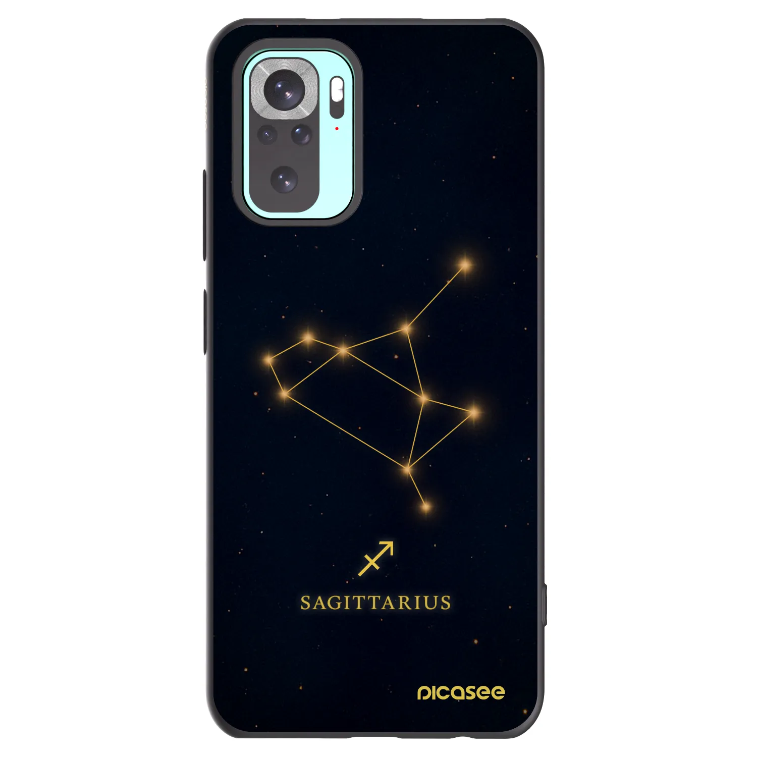 Picasee fekete szilikon tok az alábbi mobiltelefonokra Xiaomi Redmi Note 10 Pro - SAGITTARIUS