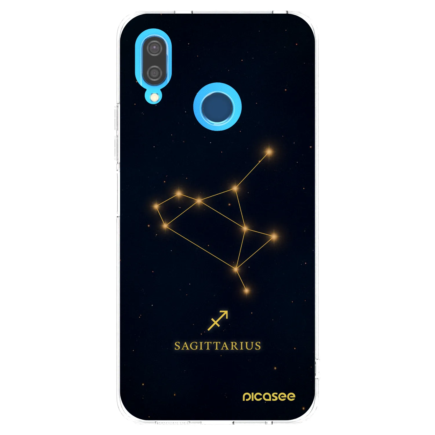 Picasee átlátszó szilikon tok az alábbi mobiltelefonokra Huawei P20 Lite - SAGITTARIUS