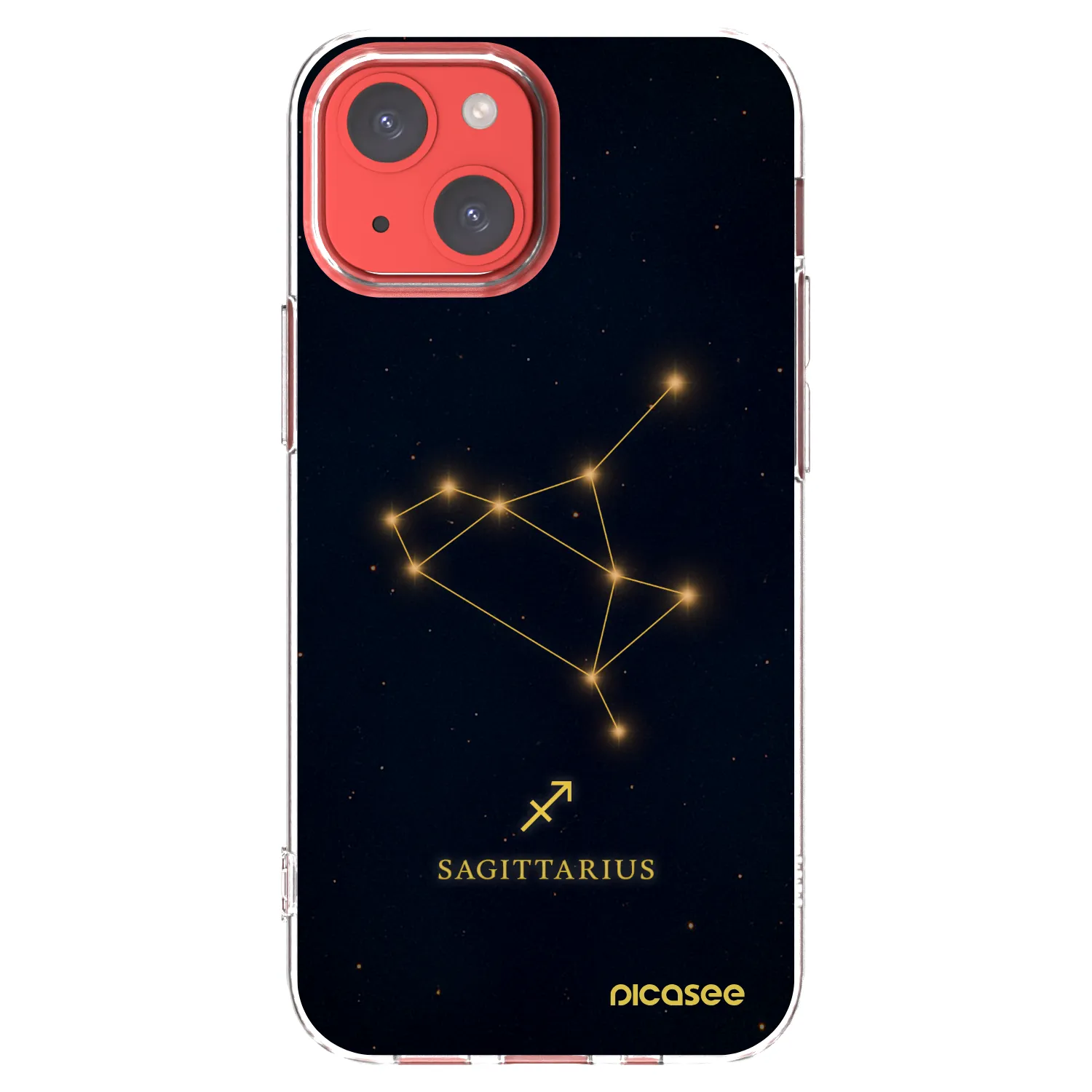Picasee átlátszó szilikon tok az alábbi mobiltelefonokra Apple iPhone 13 mini - SAGITTARIUS