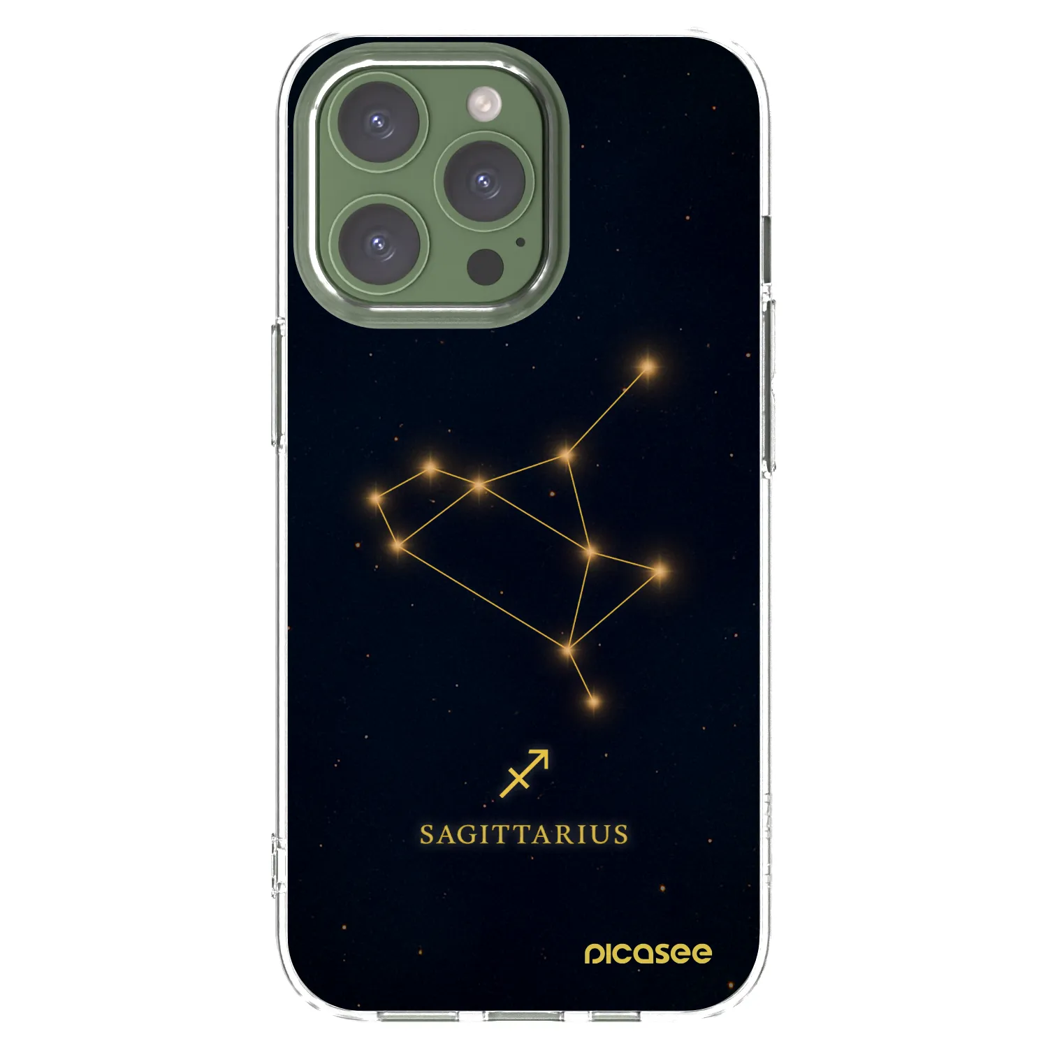 Picasee átlátszó szilikon tok az alábbi mobiltelefonokra Apple iPhone 13 Pro - SAGITTARIUS