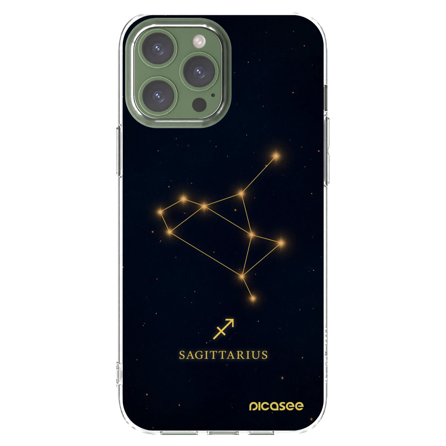 Picasee átlátszó szilikon tok az alábbi mobiltelefonokra Apple iPhone 13 Pro Max - SAGITTARIUS
