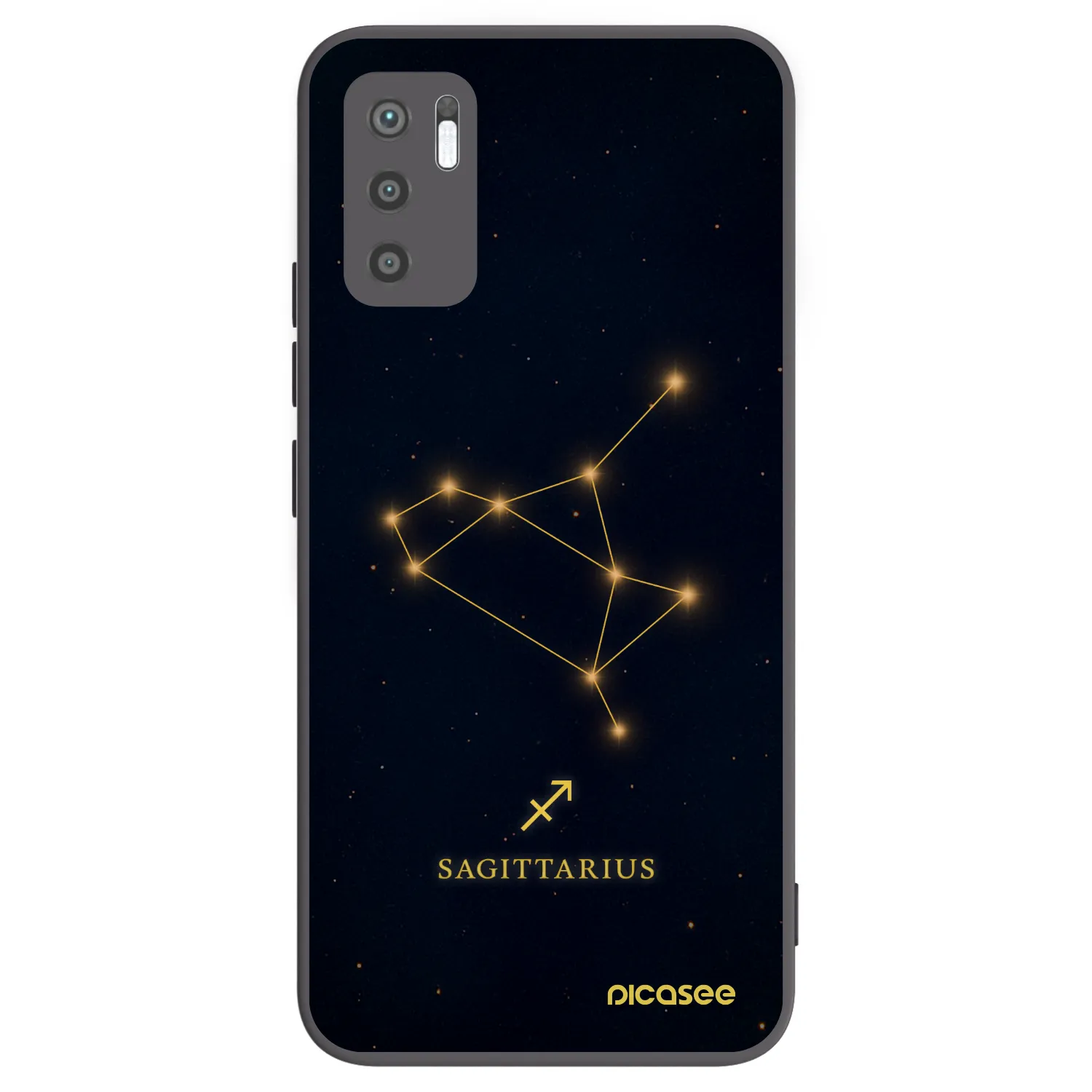 Picasee fekete szilikon tok az alábbi mobiltelefonokra Xiaomi Redmi Note 10 5G - SAGITTARIUS