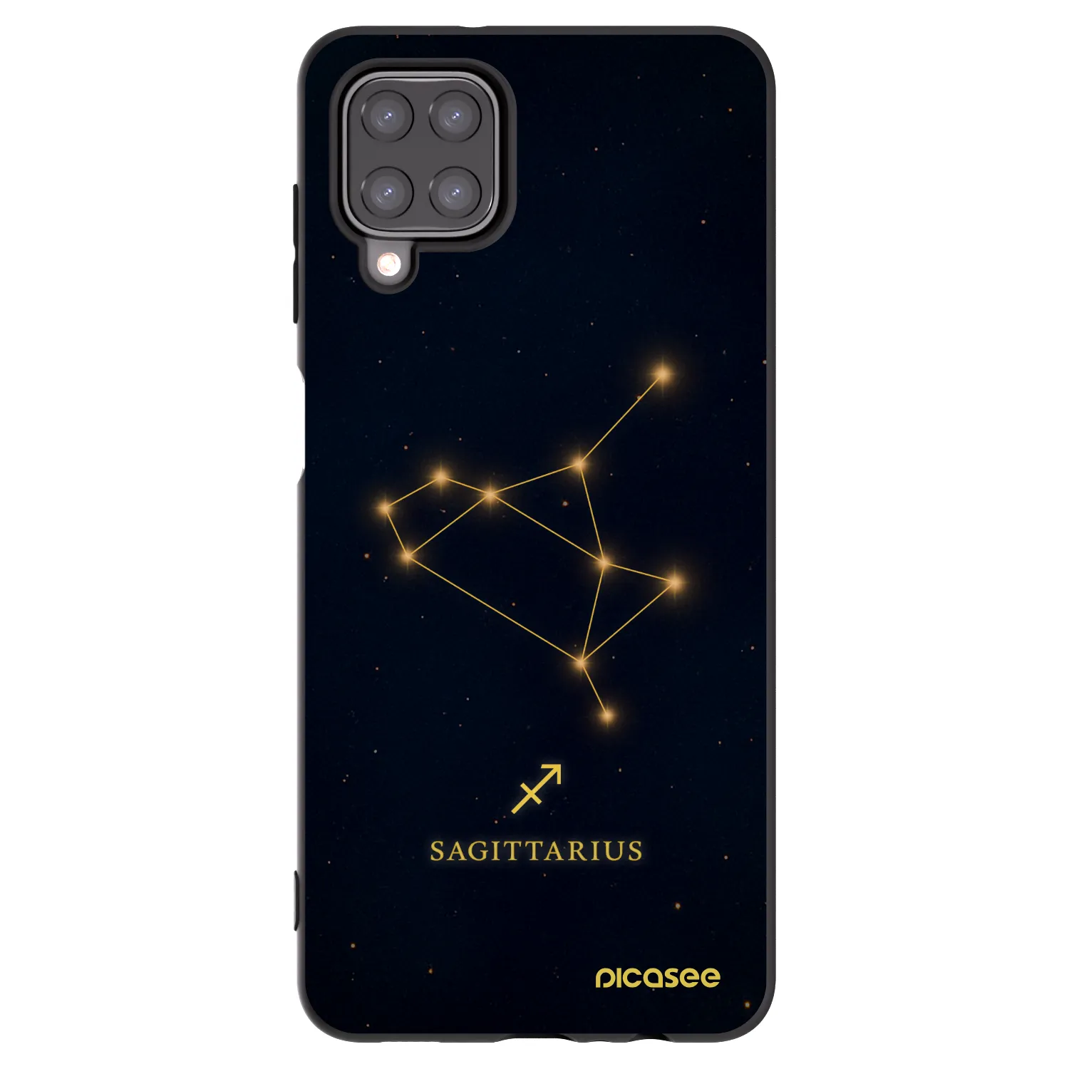Picasee fekete szilikon tok az alábbi mobiltelefonokra Samsung Galaxy M12 M127F - SAGITTARIUS