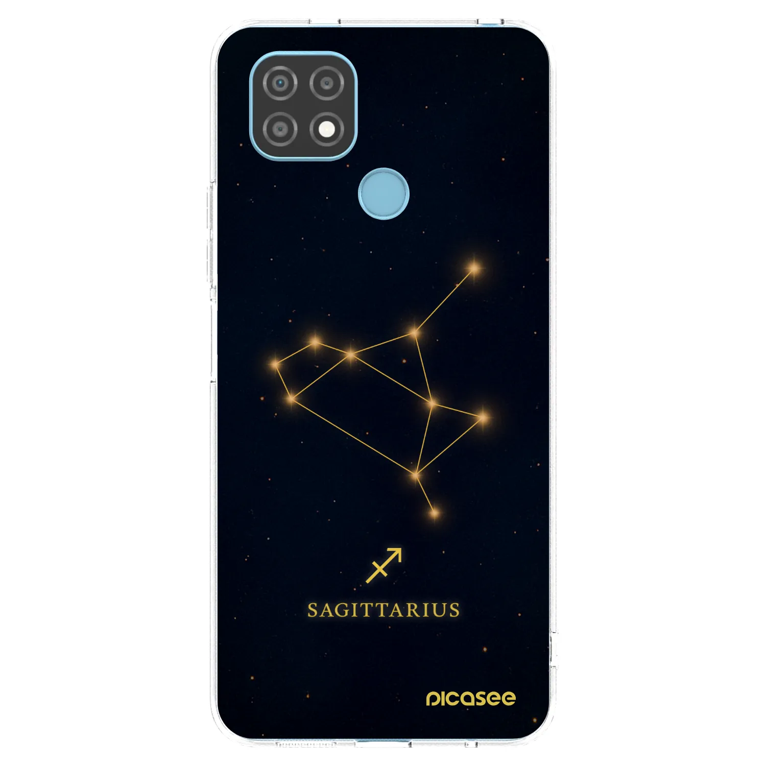 Picasee átlátszó szilikon tok az alábbi mobiltelefonokra Realme C21 - SAGITTARIUS