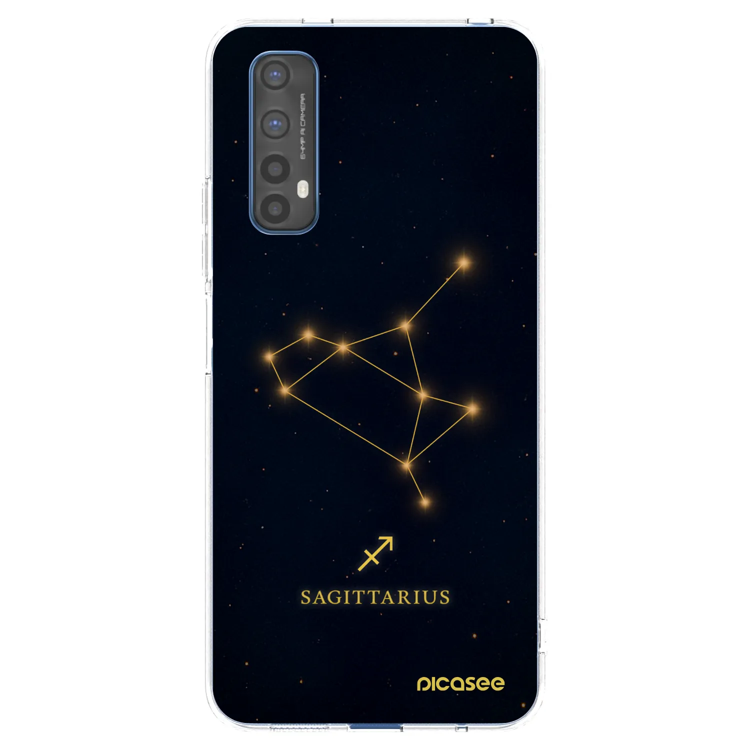 Picasee átlátszó szilikon tok az alábbi mobiltelefonokra Realme 7 - SAGITTARIUS