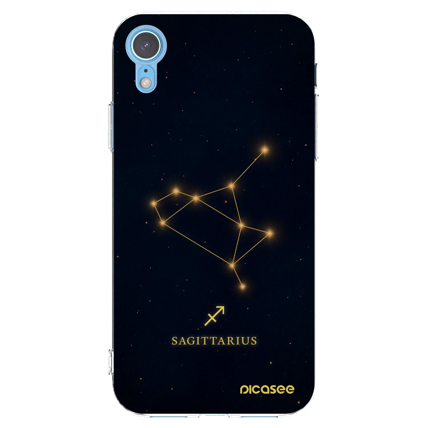 Picasee átlátszó szilikon tok az alábbi mobiltelefonokra Apple iPhone XR - SAGITTARIUS