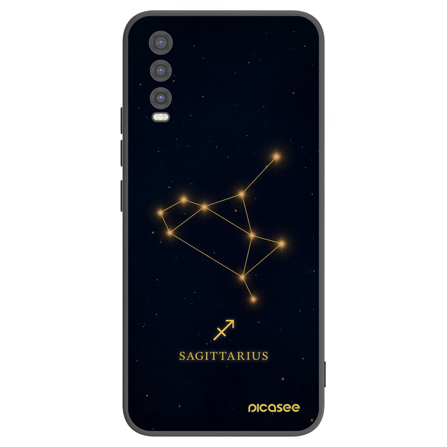 Picasee fekete szilikon tok az alábbi mobiltelefonokra Vivo Y20s - SAGITTARIUS