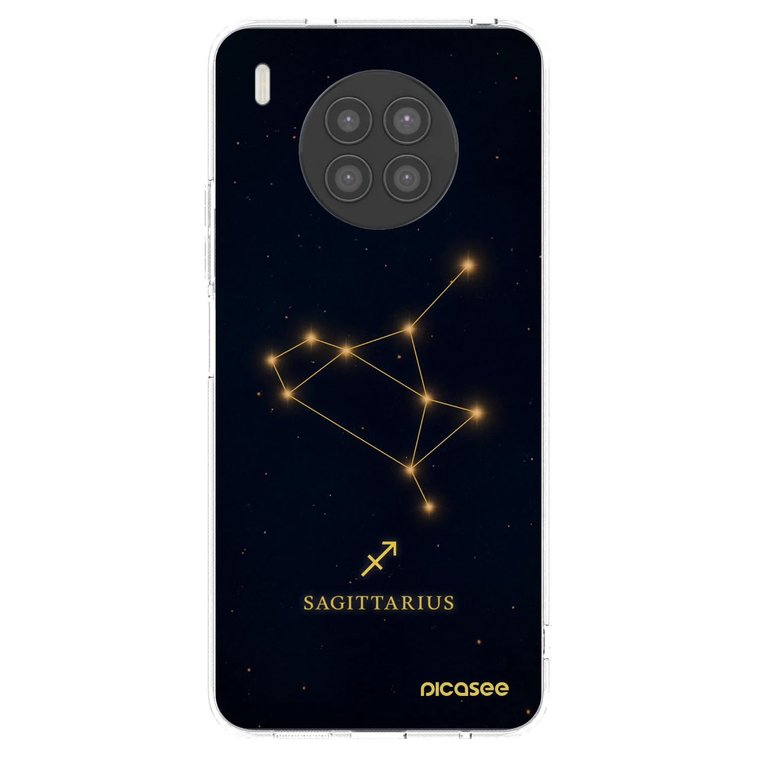 Picasee átlátszó szilikon tok az alábbi mobiltelefonokra Huawei Nova 8i - SAGITTARIUS