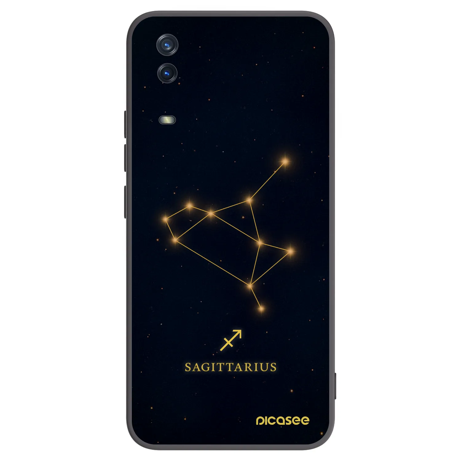 Picasee fekete szilikon tok az alábbi mobiltelefonokra Vivo Y11s - SAGITTARIUS