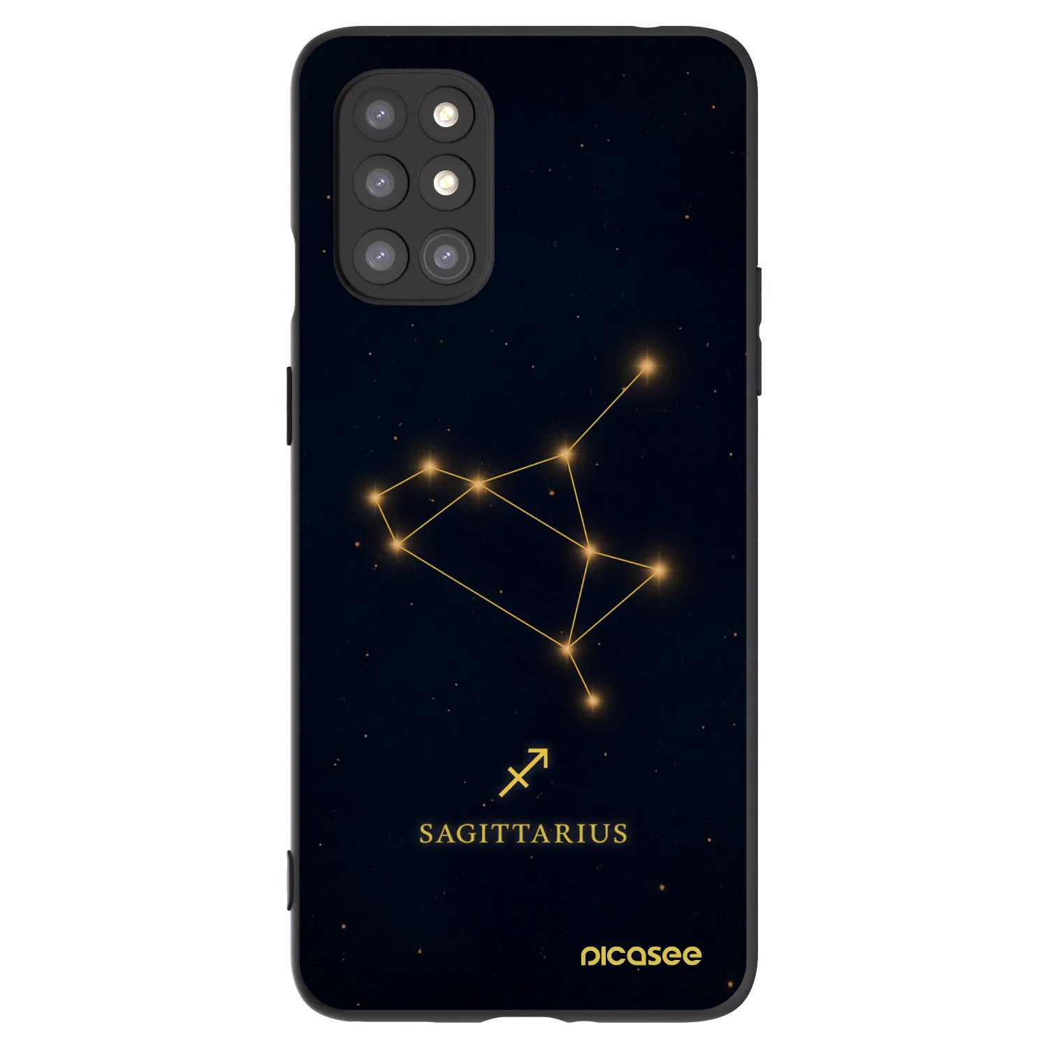 Picasee fekete szilikon tok az alábbi mobiltelefonokra OnePlus 8T - SAGITTARIUS