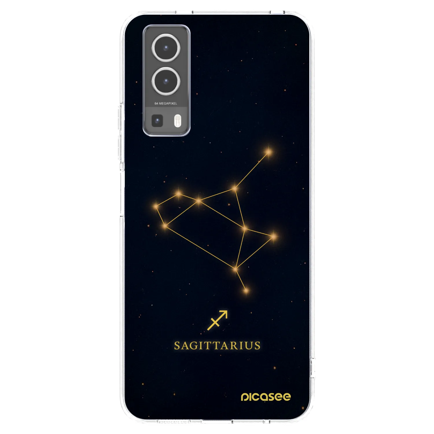 Picasee átlátszó szilikon tok az alábbi mobiltelefonokra Vivo Y72 5G - SAGITTARIUS