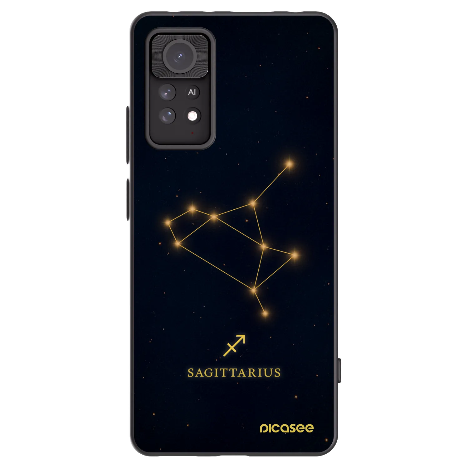Picasee fekete szilikon tok az alábbi mobiltelefonokra Xiaomi Redmi Note 11 Pro - SAGITTARIUS