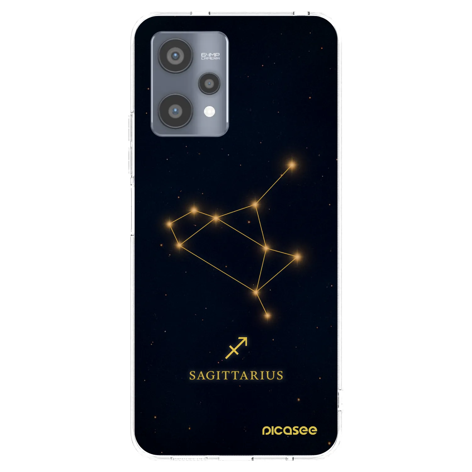 Picasee átlátszó szilikon tok az alábbi mobiltelefonokra Realme 9 Pro 5G - SAGITTARIUS