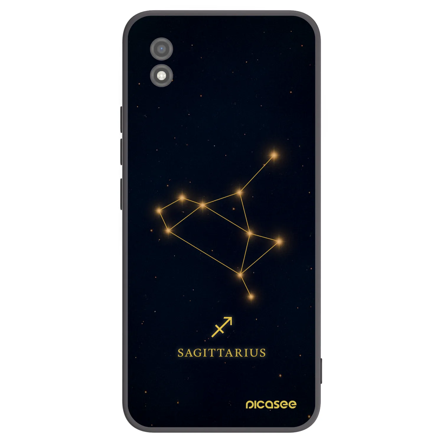Picasee fekete szilikon tok az alábbi mobiltelefonokra Realme C11 (2021) - SAGITTARIUS