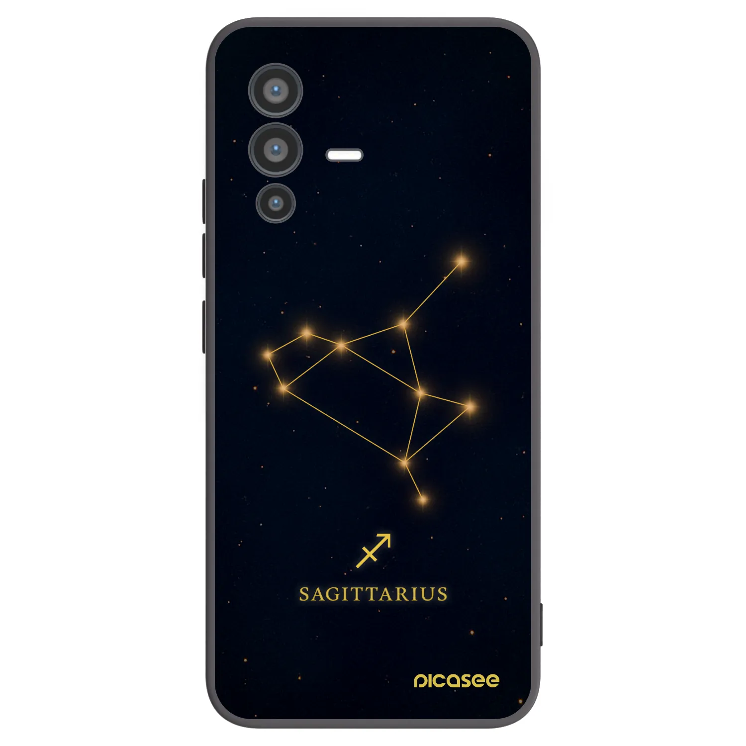 Picasee fekete szilikon tok az alábbi mobiltelefonokra Vivo V23 5G - SAGITTARIUS