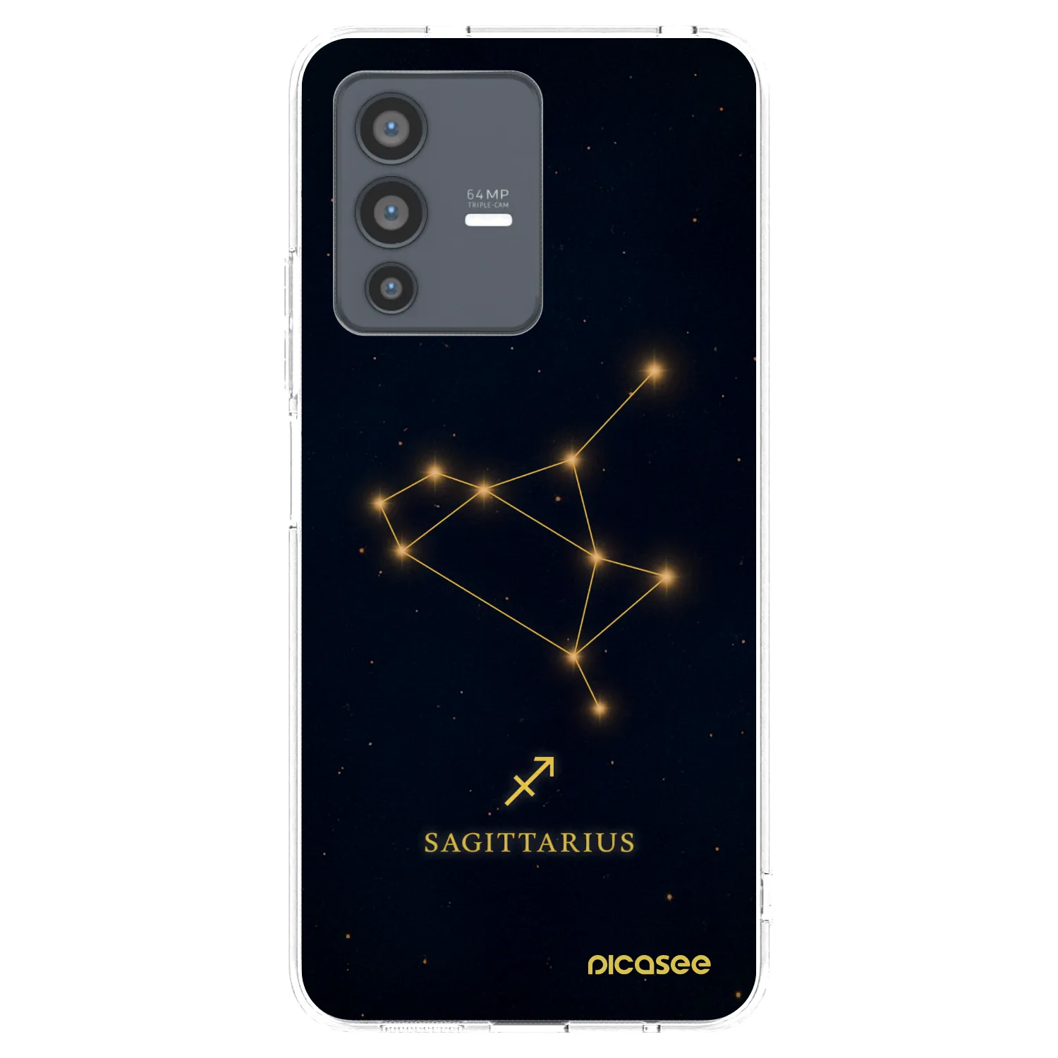 Picasee átlátszó szilikon tok az alábbi mobiltelefonokra Vivo V23 5G - SAGITTARIUS