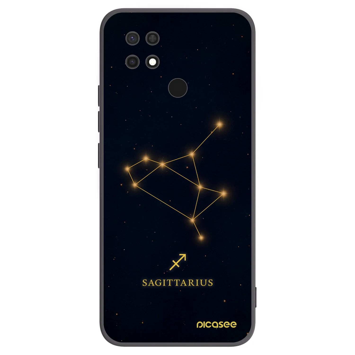 Picasee fekete szilikon tok az alábbi mobiltelefonokra Xiaomi Redmi 10C - SAGITTARIUS