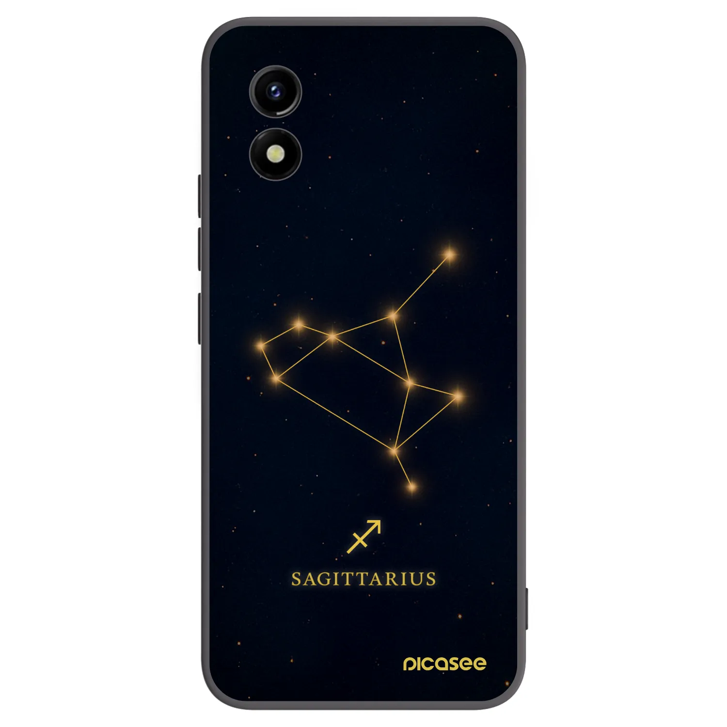 Picasee fekete szilikon tok az alábbi mobiltelefonokra Vivo Y01 - SAGITTARIUS
