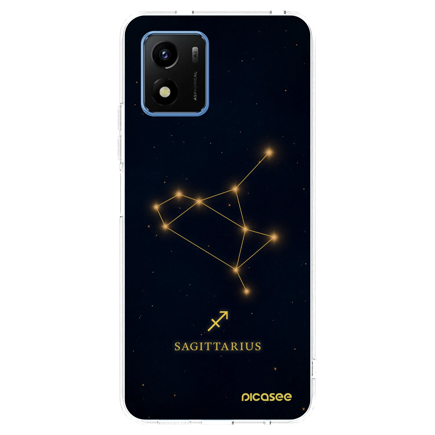 Picasee átlátszó szilikon tok az alábbi mobiltelefonokra Vivo Y01 - SAGITTARIUS