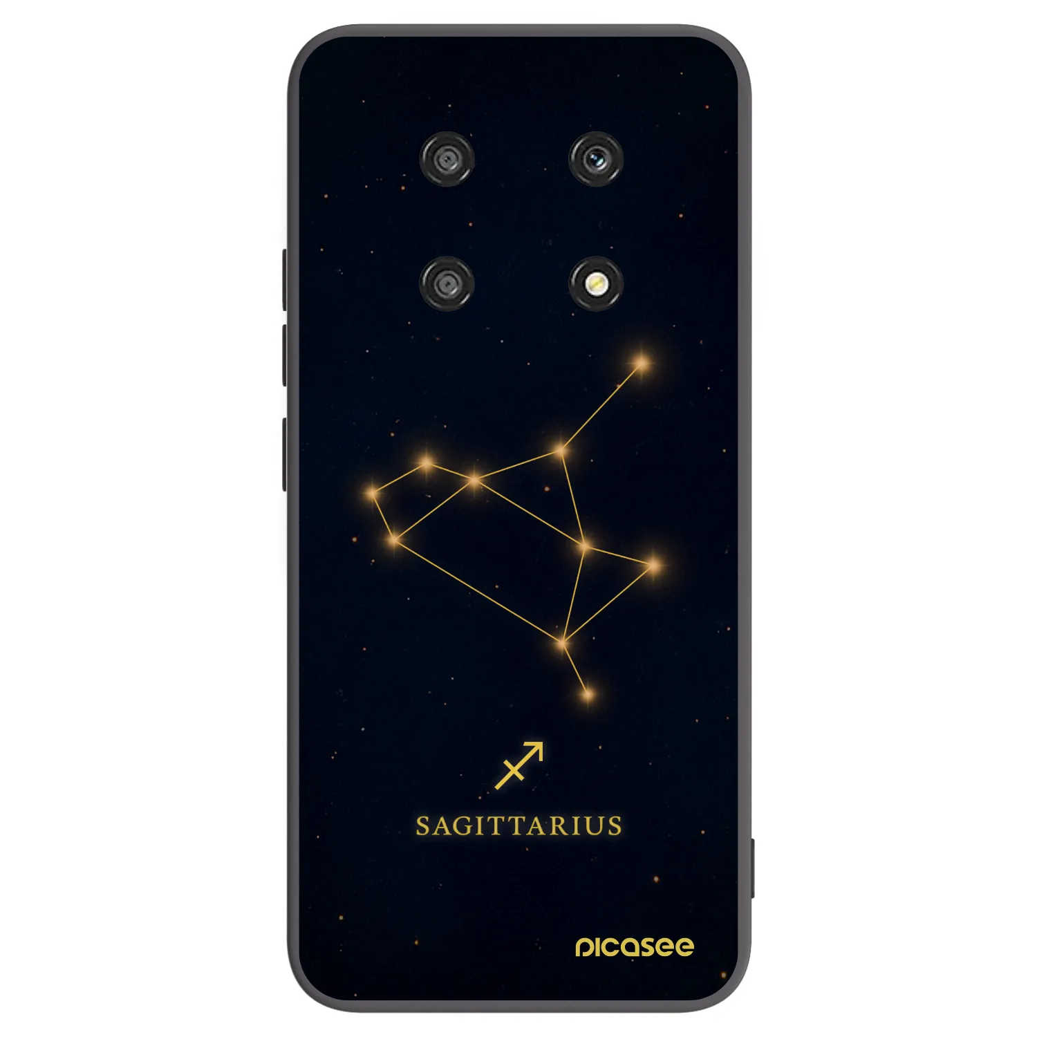 Picasee fekete szilikon tok az alábbi mobiltelefonokra Honor Magic4 Lite 5G - SAGITTARIUS