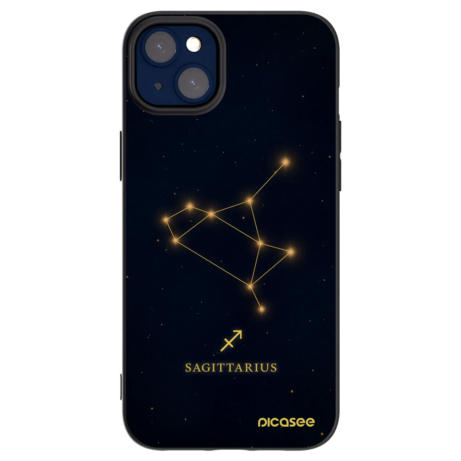 Picasee fekete szilikon tok az alábbi mobiltelefonokra Apple iPhone 14 Plus - SAGITTARIUS