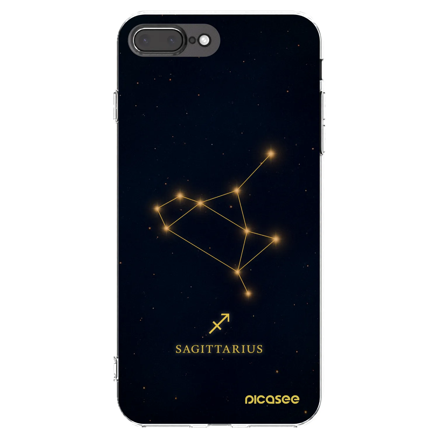 Picasee átlátszó szilikon tok az alábbi mobiltelefonokra Apple iPhone 8 Plus - SAGITTARIUS