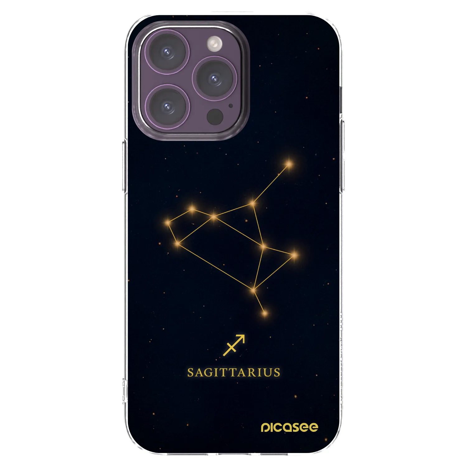 Picasee átlátszó szilikon tok az alábbi mobiltelefonokra Apple iPhone 14 Pro Max - SAGITTARIUS