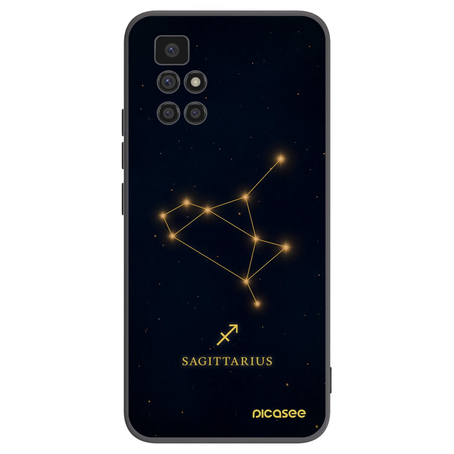 Picasee fekete szilikon tok az alábbi mobiltelefonokra Xiaomi Redmi 10 (2022) - SAGITTARIUS