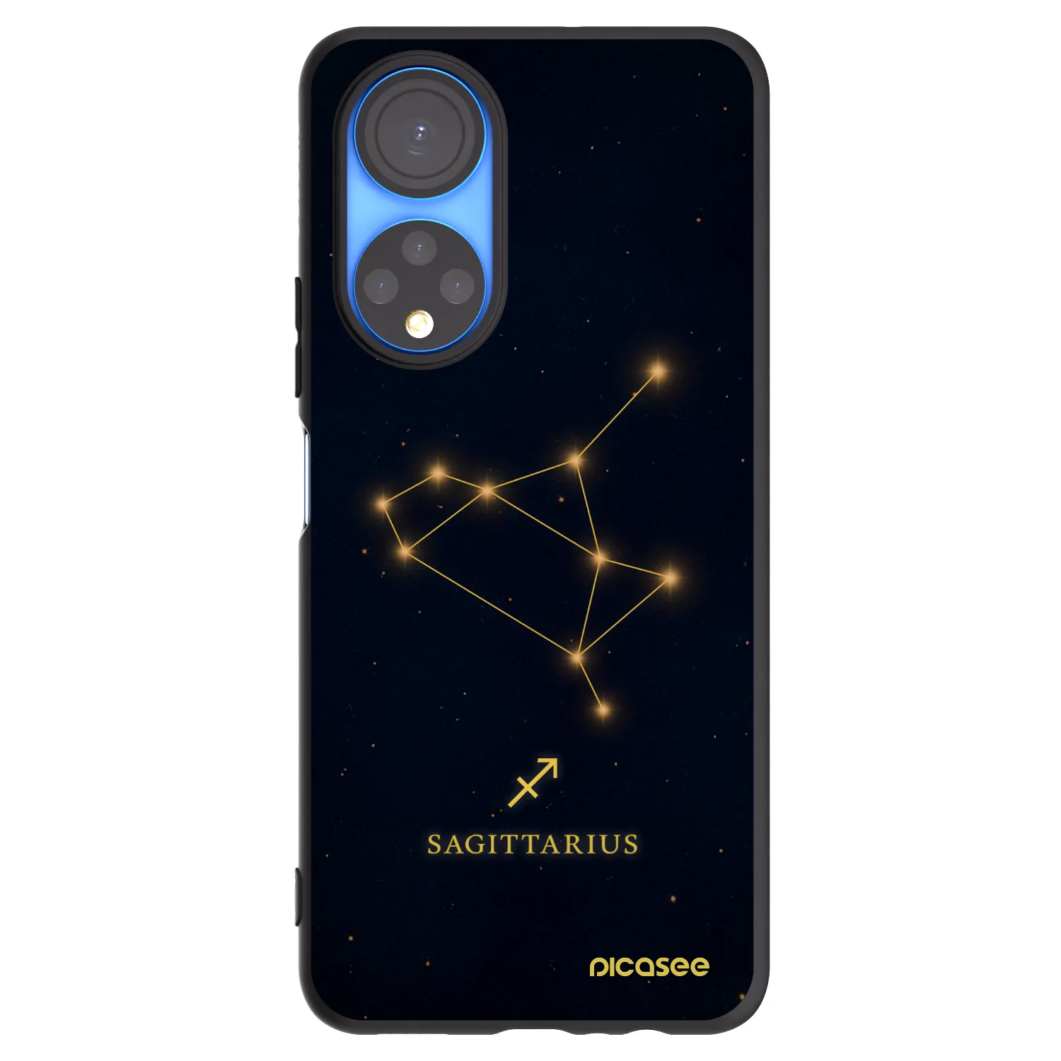 Picasee fekete szilikon tok az alábbi mobiltelefonokra Honor X7 - SAGITTARIUS
