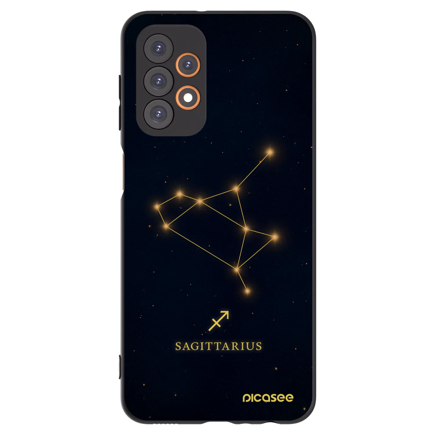 Picasee fekete szilikon tok az alábbi mobiltelefonokra Samsung Galaxy A23 A235F 4G - SAGITTARIUS